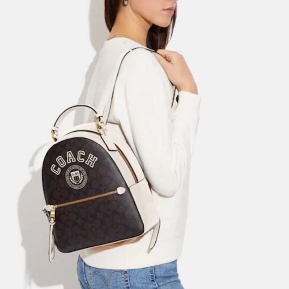 Coach Jordyn backpack in varsity Motiff print - Picture 2 of 10